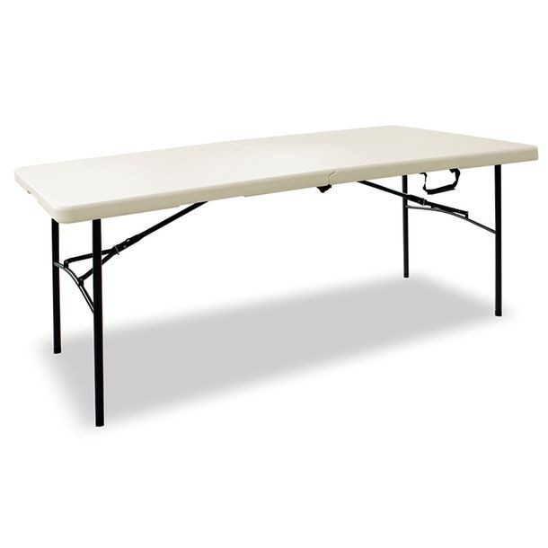 MESA PLEGABLE BLANCA HDX 1.82 M TIPO MALETA