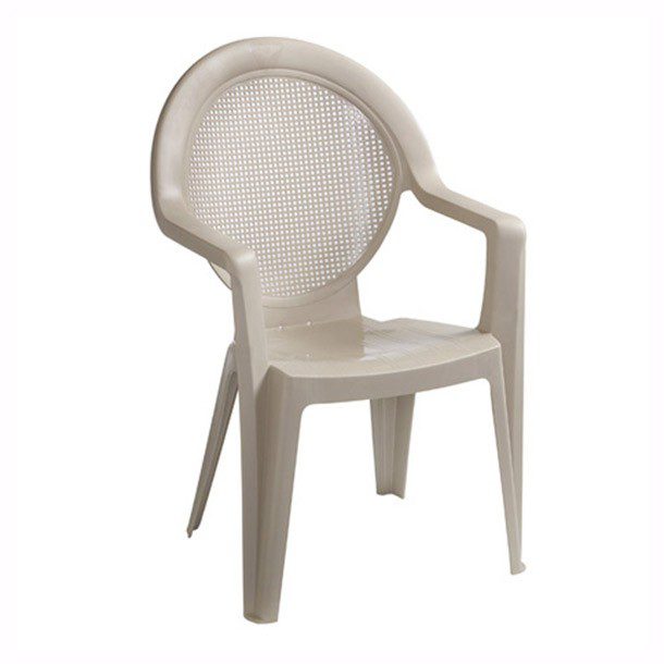 SILLA CON RESPALDO ALTO BLANCO