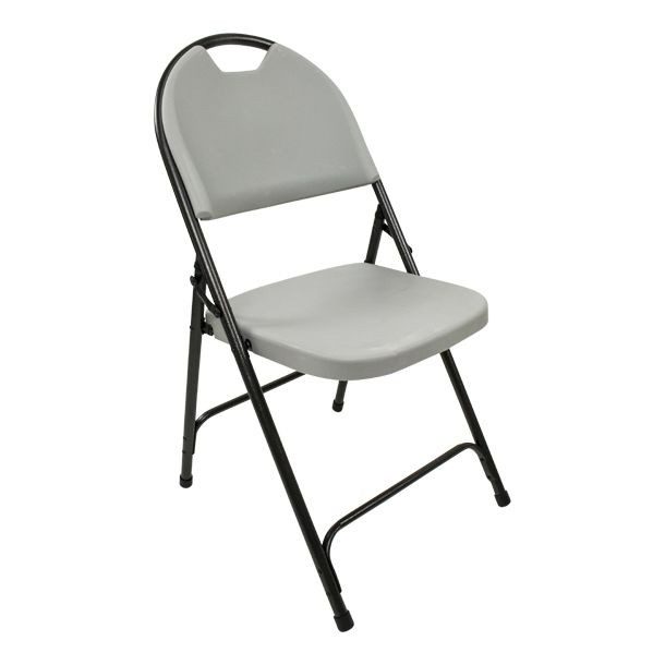 SILLA DE RESINA CON MARCO DE ACERO