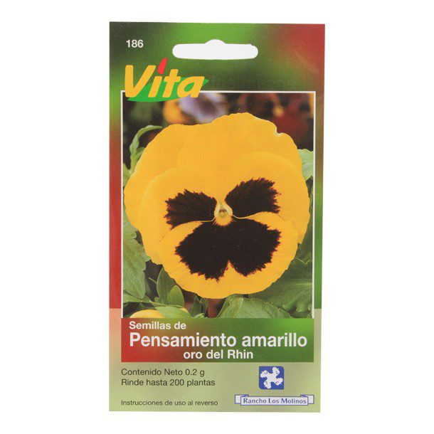 SEMILLAS DE PENSAMIENTO AMARILLO ORO DEL 186