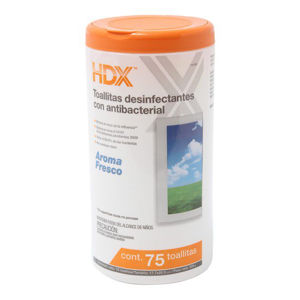 TOALLAS ANTIBAC/DESINFEC HDX FRESH