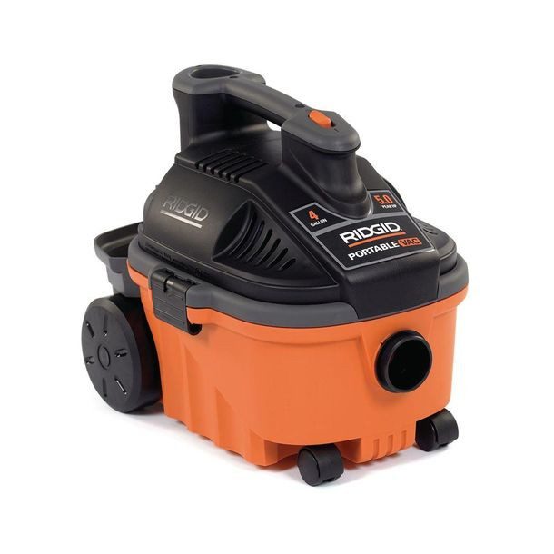 ASPIRADORA SECO MOJADO 4 GALONES 5.0 HP. RIDGID