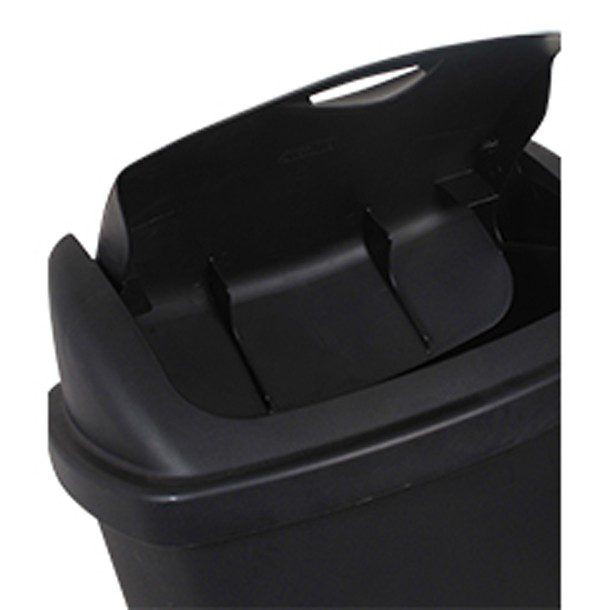 BOTE DE BASURA SWING-TOP NEGRO 50 L