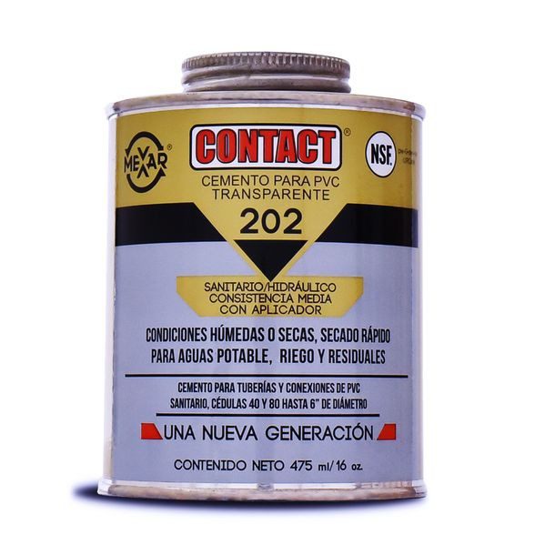 CEMENTO CONTACT PVC TRANSP 16OZ 474 ML