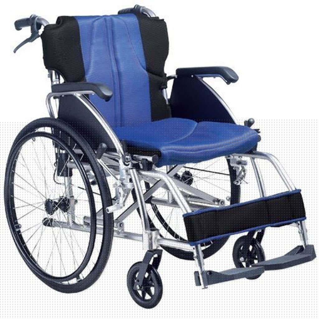 Silla de Ruedas Rider, Ligera de Aluminio, Respaldo Plegable y Acolchado, Descasa Brazos Abatibles.