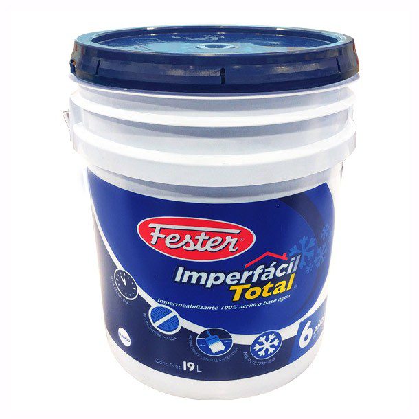 IMPERMEABILIZANTE FESTER IMPERFACIL TOTAL 6 ANOS BLANCO 19L