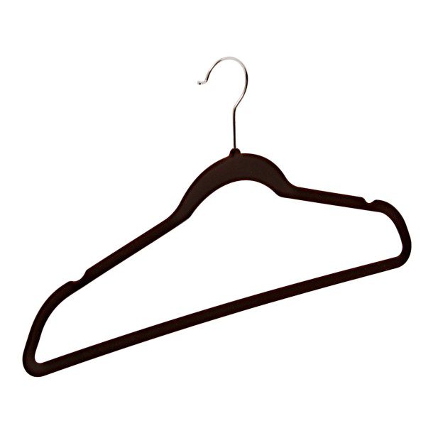 GANCHOS ATERCIOPELADOS CHOCOLATE 10 PIEZAS