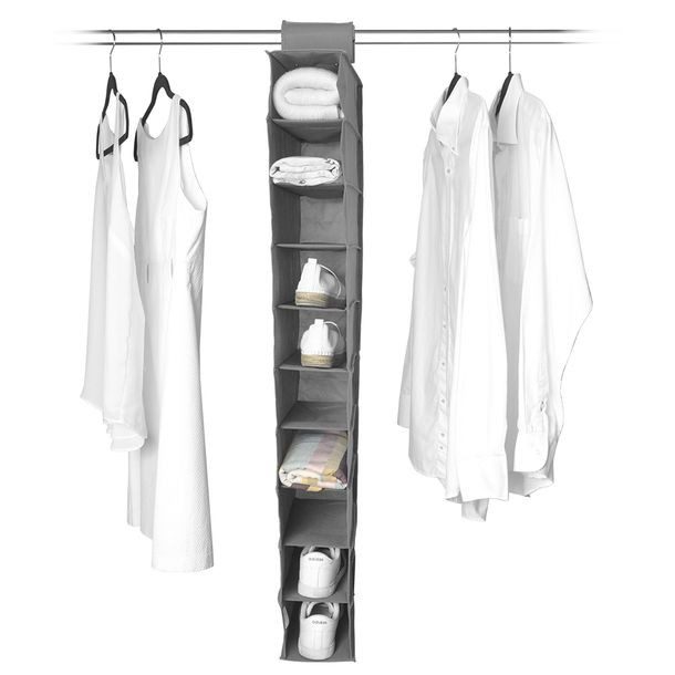 ORGANIZADOR DE 10 NIVELES DELUXE GRIS 15X30X120CM