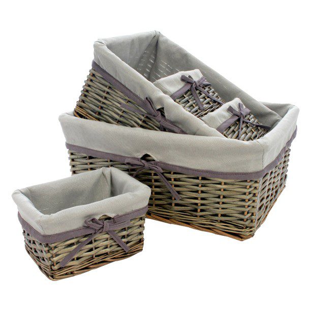 SET DE 5 CANASTAS DECORATIVAS