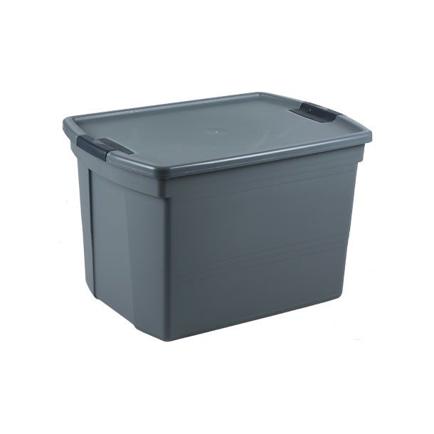 CAJA ORGANIZADORA DE PLÁSTICO DE 83 L GRIS