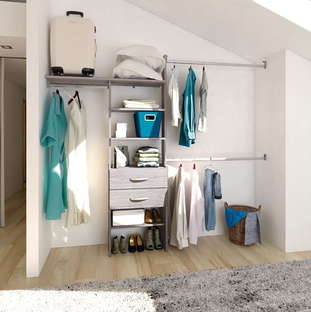 CLOSET OPTIMO 245 CM GRIS TOUCH