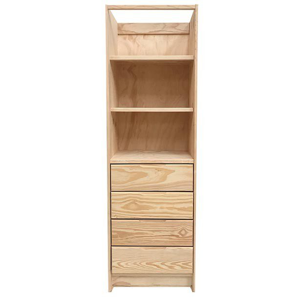 CAJONERA PINO MOD 4C 58.4X40.2X188.5CM