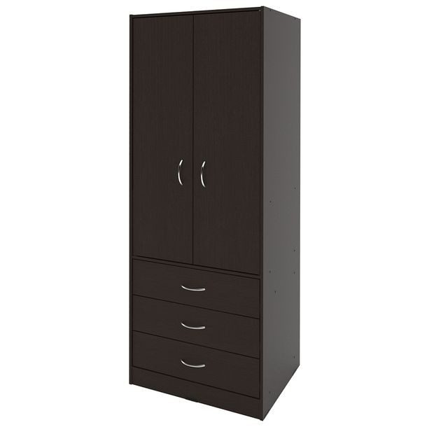 ROPERO 2 PUERTAS 3 CAJONES 169.7 X 60.8 X 48CM.