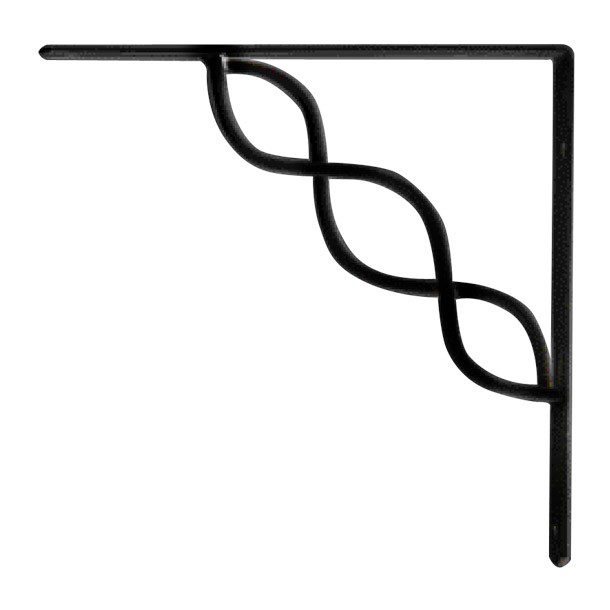 MÉNSULA TRENZA 20X20 CM 5 NEGRO