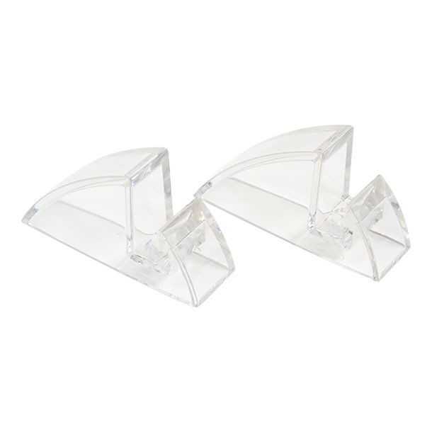 CLIP DE SOPORTE DE REPISA DE 8 MM TRANSPARENTE