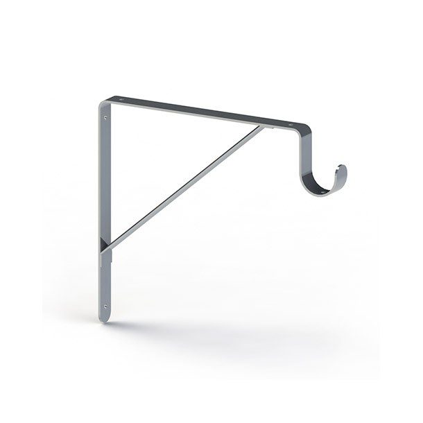 MÉNSULA REFORZADA GANCHO PLATA