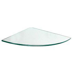 REPISA CRISTAL ESQ 30X30X0.8 CM CLARO