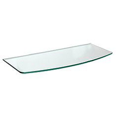 REPISA CRISTAL 60X20/ 24X0.8 CM CLARO
