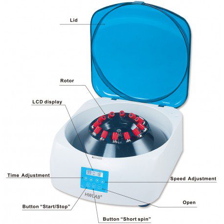 CENTRIFUGA 12 TUBOS DE 15ml, 4000rpm, VEL. VAR.