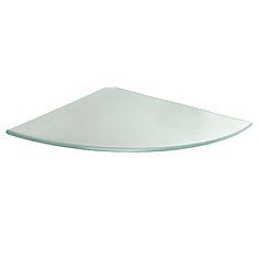 REPISA CRISTAL ESQ 25X25X0.8CM SATIN