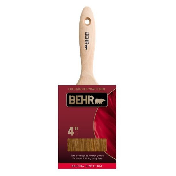 BROCHA ORO DE 4" CORTE RECTO