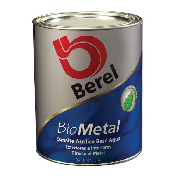 ESMALTE BASE AGUA BIOMETAL 4 L TINT