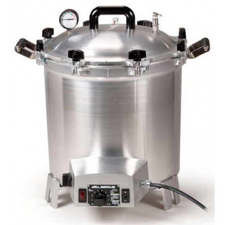 AUTOCLAVE DE ALUMINIO ELECTRICA (120v) DE 39Lts (26 LT REALES) - ALL AMERICAN