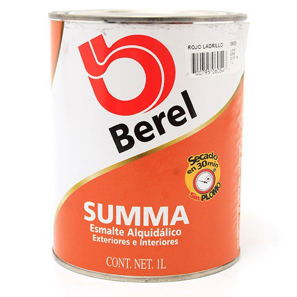 PINTURA ESM SUMMA ROJO LADRILLO 1L