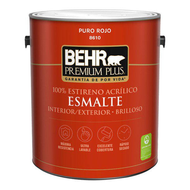 ESMALTE 3.8 L ROJO BRILLOSO