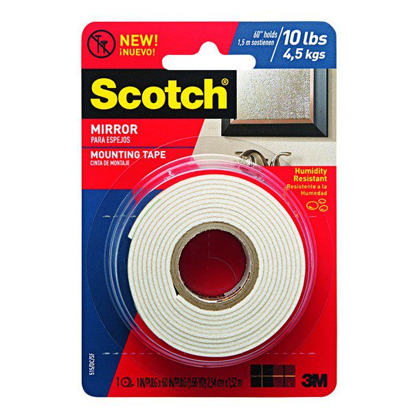 3M SCOTCH CINTA DE MONTAJE PARA ESPEJOS