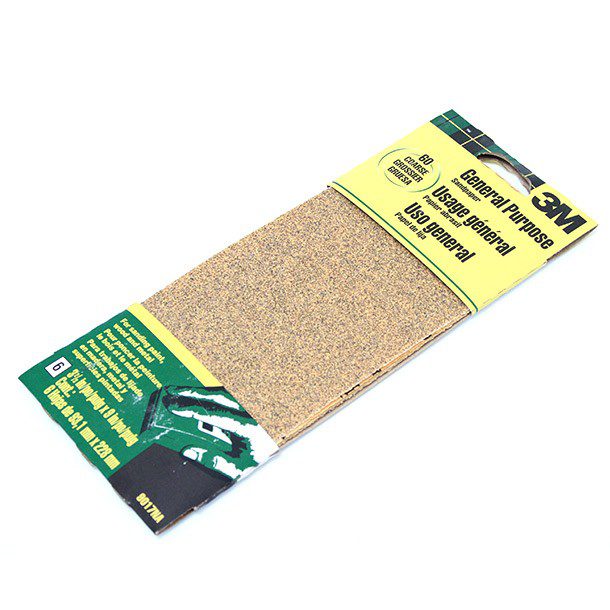 3M LIJA PINTURA MADERA METAL 3-2/3X9 GRANO FINO USO GENERAL