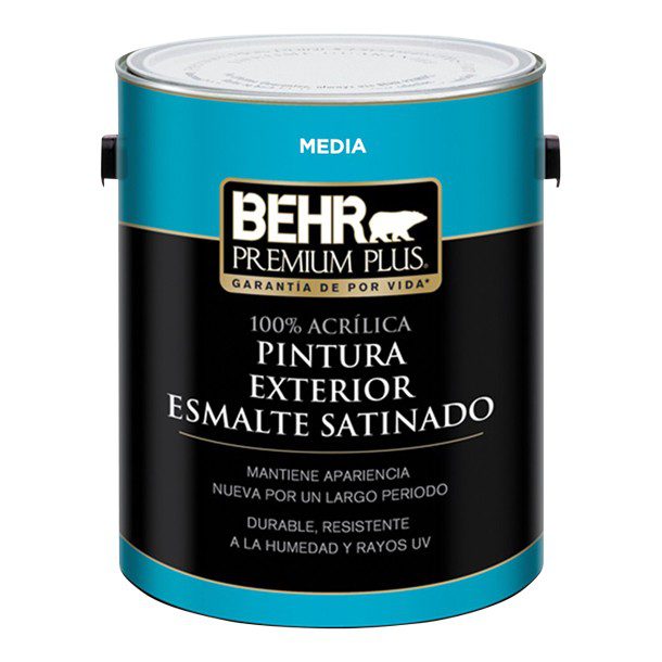 PINTURA PREMIUM PLUS EXTERIOR SATINADO BASE MEDIA 1G