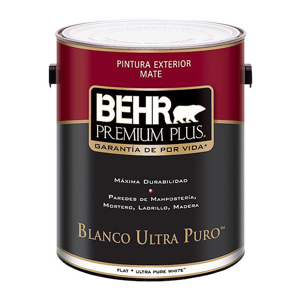 PINTURA PREMIUM PLUS EXTERIOR MATE BASE ULTRA BLANCA 1G