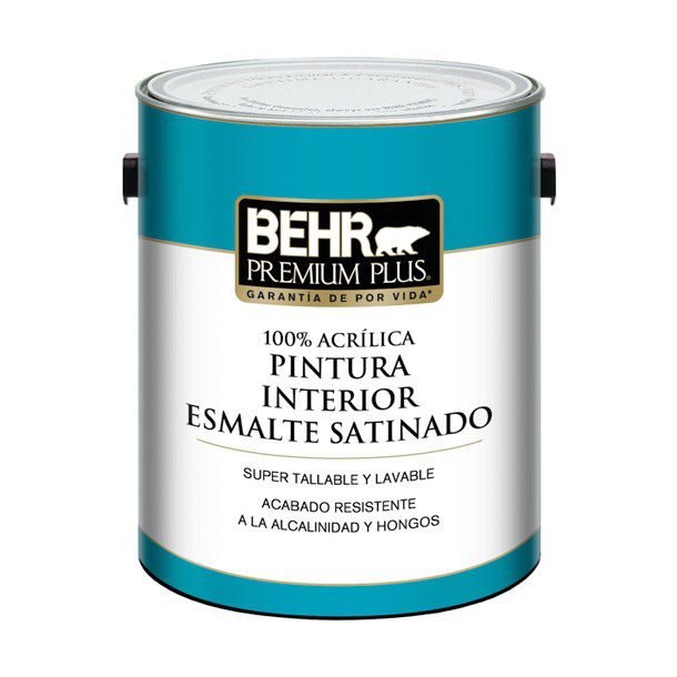 PINTURA PREMIUM PLUS INTERIOR SATINADO BASE BLANCA 1L
