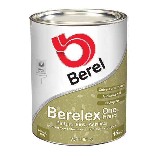 PINTURA BERELEX ONE HAND BASE PASTEL 4 L