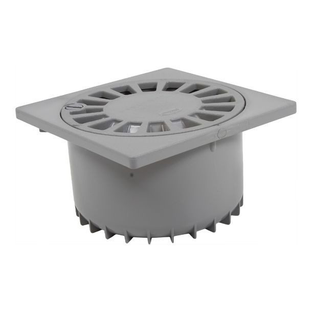 SUMIDERO PVC 150 MM X 150 MM GRIS