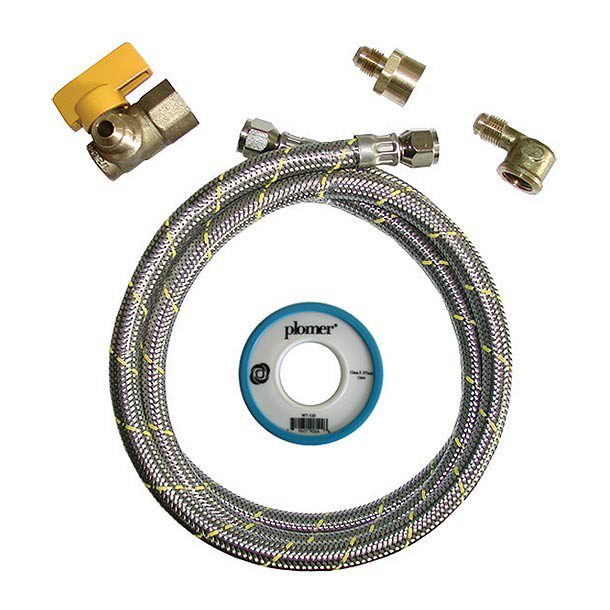 PAQ INSTALACIÓN ESTUFA/SECADORA 3/8""" COFLEX