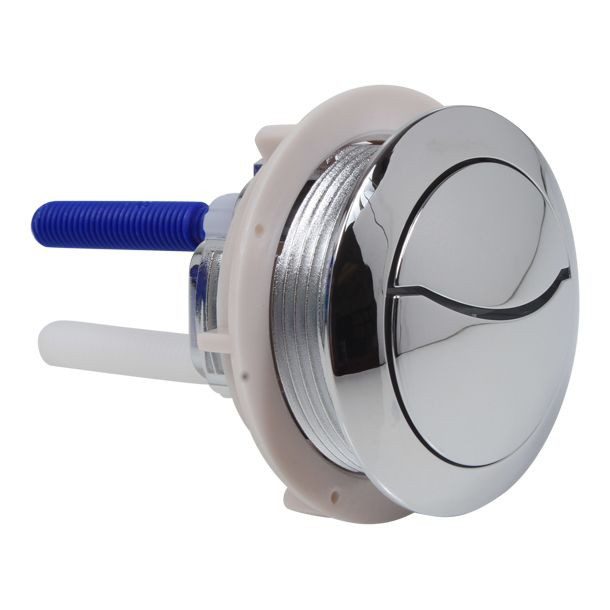 BOTÓN CROMO DOBLE DESCARGA PARA WC NÉMESIS