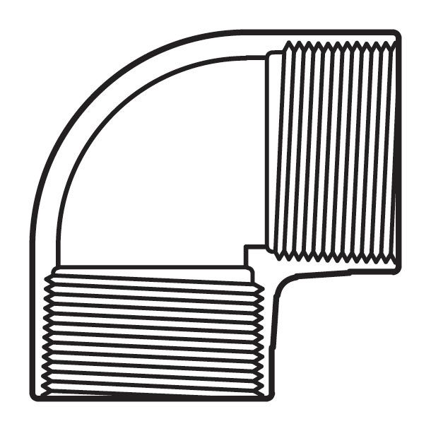 CODO 90º CÉDULA 40 1/2"X1/2"