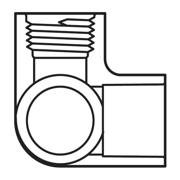 CODO 90º CÉDULA 40 1/2"