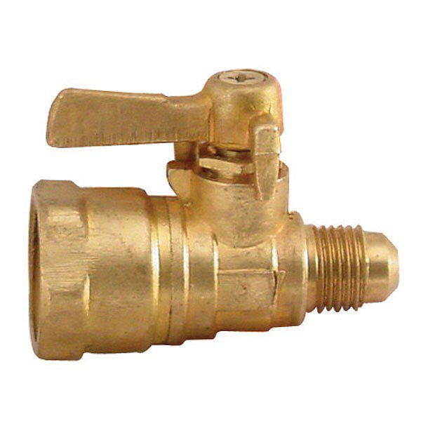 VÁLVULA DE PASO DE LATÓN 1/2"X3/8"