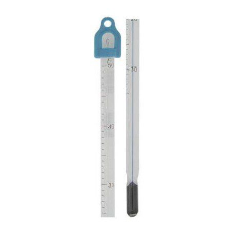 TERMÓMETRO LO-TOX AZUL, INMERSIÓN TOTAL, RANGO -20 A 150 grados C, DIVISIÓN 1.0, LONGITUD 305MM