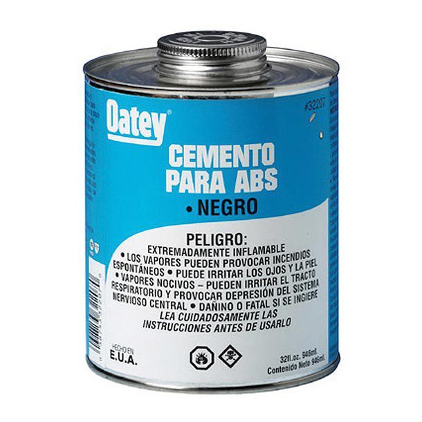 PEGAMENTO PARA ABS MEDIANO NEGRO 4 OZ