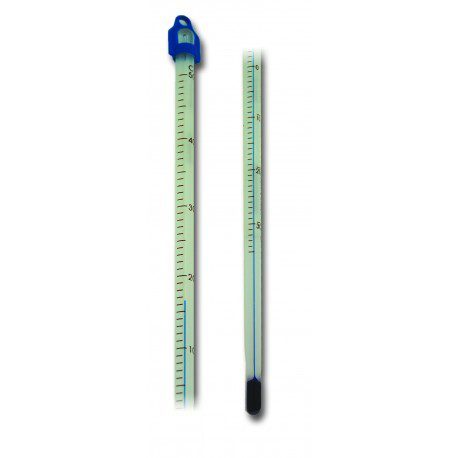 TERMÓMETRO LO-TOX AZUL, INMERSIÓN PARCIAL, RANGO -20 A 150 grados C, DIVISIÓN 1.0, LONGITUD 305MM