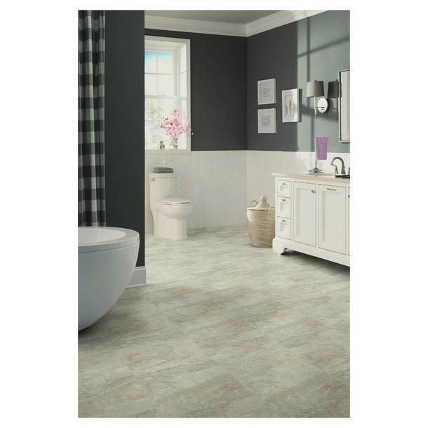 PISO CREMA MARBLE 40X40 2.81M2 2MM TRAFFIC MASTER