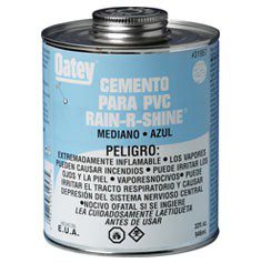 PEGAMENTO PARA PVC AZUL PARA HUMEDAD 8 OZ