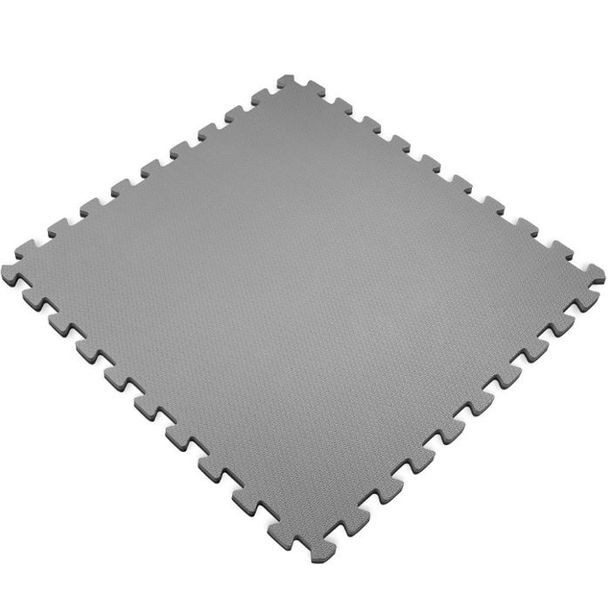 TAPETE GRIS Y NEGRO MULTIUSOS 4 PIEZAS