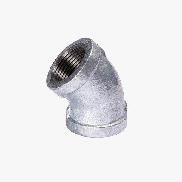 CODO 45° GALVANIZADO 1/2"