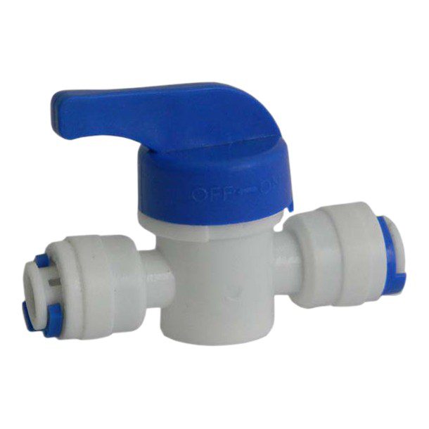 VÁLVULA FITTING DE PASO DE 1/4 X 1/4 HORIZONTAL