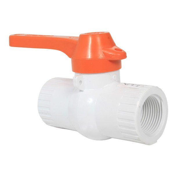 VÁLVULA DE ESFERA 3/4" DE PVC CON MANIJA